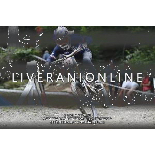 ¬© TVRG Mathilde Bernard (Francia) specialita\' Downhill - gara femminile elite UCI MTB World Championships 2021 Campionati del Mondo di Mountain Bike 25-29 agosto 2021 Val di Sole Daolasa di Commezzadura (TN) Centro sportivo BikeLand 29 agosto 2021 foto Roberto Garavaglia/ag. Aldo Liverani sas/AGENZIA ALDO LIVERANI SAS