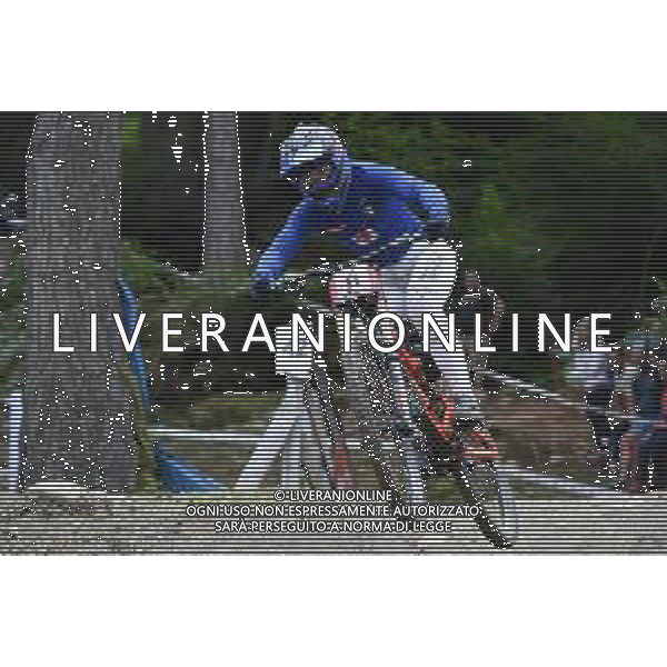 ¬© TVRG Veronika Widmann (Italia) specialita\' Downhill - gara femminile elite UCI MTB World Championships 2021 Campionati del Mondo di Mountain Bike 25-29 agosto 2021 Val di Sole Daolasa di Commezzadura (TN) Centro sportivo BikeLand 29 agosto 2021 foto Roberto Garavaglia/ag. Aldo Liverani sas/AGENZIA ALDO LIVERANI SAS