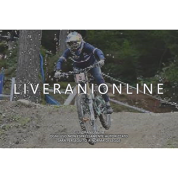 ¬© TVRG Myriam Nicole (Francia) specialita\' Downhill - gara femminile elite UCI MTB World Championships 2021 Campionati del Mondo di Mountain Bike 25-29 agosto 2021 Val di Sole Daolasa di Commezzadura (TN) Centro sportivo BikeLand 29 agosto 2021 foto Roberto Garavaglia/ag. Aldo Liverani sas/AGENZIA ALDO LIVERANI SAS