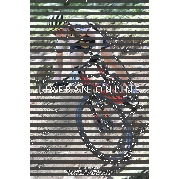 © TVRG Alexa Fuchs (Germania) specialita\' Cross Country - gara femminile juniores UCI MTB World Championships 2021 Campionati del Mondo di Mountain Bike 25-29 agosto 2021 Val di Sole Daolasa di Commezzadura (TN) Centro sportivo BikeLand 26 agosto 2021 foto Roberto Garavaglia/ag. Aldo Liverani sas/AGENZIA ALDO LIVERANI SAS