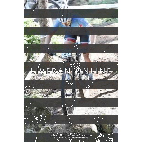 © TVRG Nicole Bradbury (Canada) specialita\' Cross Country - gara femminile juniores UCI MTB World Championships 2021 Campionati del Mondo di Mountain Bike 25-29 agosto 2021 Val di Sole Daolasa di Commezzadura (TN) Centro sportivo BikeLand 26 agosto 2021 foto Roberto Garavaglia/ag. Aldo Liverani sas/AGENZIA ALDO LIVERANI SAS