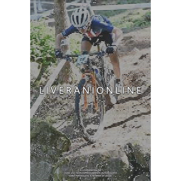 © TVRG Bailey Cioppa (Stati Uniti) specialita\' Cross Country - gara femminile juniores UCI MTB World Championships 2021 Campionati del Mondo di Mountain Bike 25-29 agosto 2021 Val di Sole Daolasa di Commezzadura (TN) Centro sportivo BikeLand 26 agosto 2021 foto Roberto Garavaglia/ag. Aldo Liverani sas/AGENZIA ALDO LIVERANI SAS
