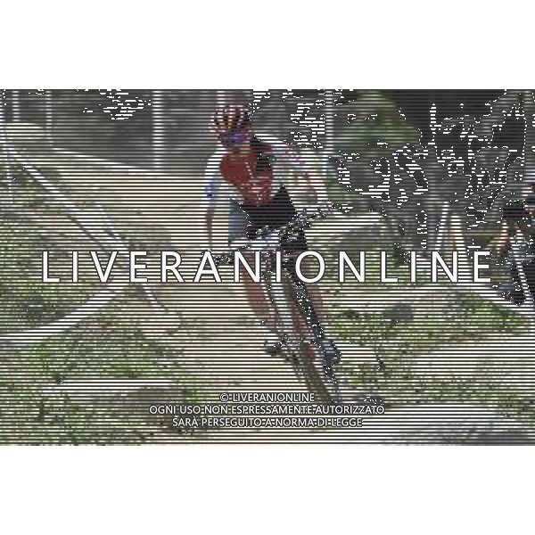 © TVRG Monique Halter (Svizzera) specialita\' Cross Country - gara femminile juniores UCI MTB World Championships 2021 Campionati del Mondo di Mountain Bike 25-29 agosto 2021 Val di Sole Daolasa di Commezzadura (TN) Centro sportivo BikeLand 26 agosto 2021 foto Roberto Garavaglia/ag. Aldo Liverani sas/AGENZIA ALDO LIVERANI SAS
