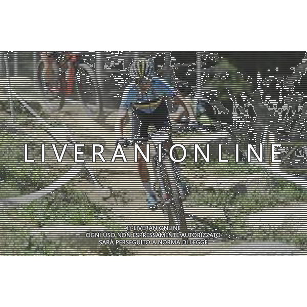 © TVRG Julia Gregoire (Belgio) specialita\' Cross Country - gara femminile juniores UCI MTB World Championships 2021 Campionati del Mondo di Mountain Bike 25-29 agosto 2021 Val di Sole Daolasa di Commezzadura (TN) Centro sportivo BikeLand 26 agosto 2021 foto Roberto Garavaglia/ag. Aldo Liverani sas/AGENZIA ALDO LIVERANI SAS
