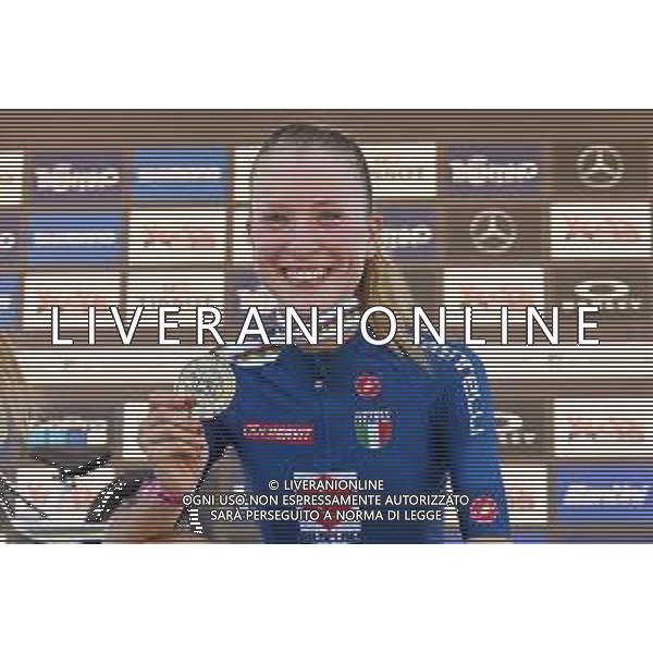 © TVRG Sara Cortinovis (Italia) 3a classificata specialita\' Cross Country - gara femminile juniores UCI MTB World Championships 2021 Campionati del Mondo di Mountain Bike 25-29 agosto 2021 Val di Sole Daolasa di Commezzadura (TN) Centro sportivo BikeLand 26 agosto 2021 foto Roberto Garavaglia/ag. Aldo Liverani sas/AGENZIA ALDO LIVERANI SAS