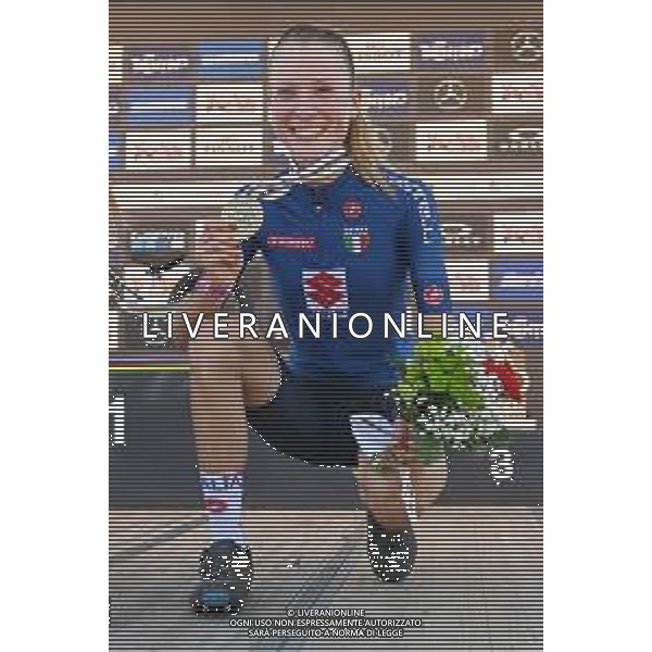 © TVRG Sara Cortinovis (Italia) 3a classificata specialita\' Cross Country - gara femminile juniores UCI MTB World Championships 2021 Campionati del Mondo di Mountain Bike 25-29 agosto 2021 Val di Sole Daolasa di Commezzadura (TN) Centro sportivo BikeLand 26 agosto 2021 foto Roberto Garavaglia/ag. Aldo Liverani sas/AGENZIA ALDO LIVERANI SAS