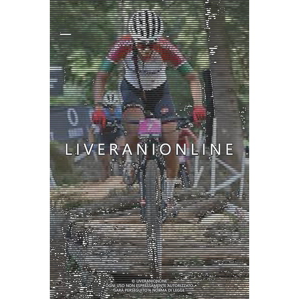 © TVRG Raquel Queiros (Portogallo) specialita\' Cross Country - gara femminile under 23 UCI MTB World Championships 2021 Campionati del Mondo di Mountain Bike 25-29 agosto 2021 Val di Sole Daolasa di Commezzadura (TN) Centro sportivo BikeLand 28 agosto 2021 foto Roberto Garavaglia/ag. Aldo Liverani sas/AGENZIA ALDO LIVERANI SAS