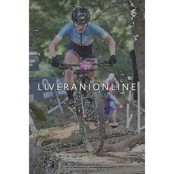 © TVRG Roxane Vermette (Canada) specialita\' Cross Country - gara femminile under 23 UCI MTB World Championships 2021 Campionati del Mondo di Mountain Bike 25-29 agosto 2021 Val di Sole Daolasa di Commezzadura (TN) Centro sportivo BikeLand 28 agosto 2021 foto Roberto Garavaglia/ag. Aldo Liverani sas/AGENZIA ALDO LIVERANI SAS