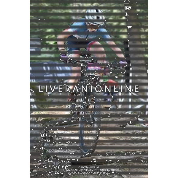 © TVRG Emily Johnston (Canada) specialita\' Cross Country - gara femminile under 23 UCI MTB World Championships 2021 Campionati del Mondo di Mountain Bike 25-29 agosto 2021 Val di Sole Daolasa di Commezzadura (TN) Centro sportivo BikeLand 28 agosto 2021 foto Roberto Garavaglia/ag. Aldo Liverani sas/AGENZIA ALDO LIVERANI SAS