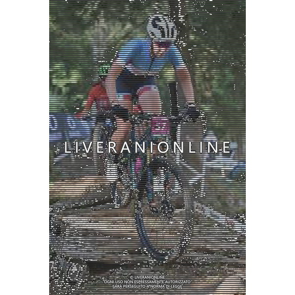 © TVRG Dana Galligan (Canada) specialita\' Cross Country - gara femminile under 23 UCI MTB World Championships 2021 Campionati del Mondo di Mountain Bike 25-29 agosto 2021 Val di Sole Daolasa di Commezzadura (TN) Centro sportivo BikeLand 28 agosto 2021 foto Roberto Garavaglia/ag. Aldo Liverani sas/AGENZIA ALDO LIVERANI SAS