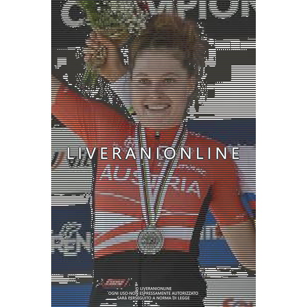 © TVRG Laura Stigger (Austria) 2a classificata specialita\' Cross Country - gara femminile under 23 UCI MTB World Championships 2021 Campionati del Mondo di Mountain Bike 25-29 agosto 2021 Val di Sole Daolasa di Commezzadura (TN) Centro sportivo BikeLand 28 agosto 2021 foto Roberto Garavaglia/ag. Aldo Liverani sas/AGENZIA ALDO LIVERANI SAS