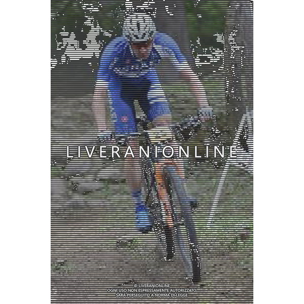 © TVRG Eitan Levi (Israele) specialita\' Cross Country - gara maschile under 23 UCI MTB World Championships 2021 Campionati del Mondo di Mountain Bike 25-29 agosto 2021 Val di Sole Daolasa di Commezzadura (TN) Centro sportivo BikeLand 28 agosto 2021 foto Roberto Garavaglia/ag. Aldo Liverani sas/AGENZIA ALDO LIVERANI SAS