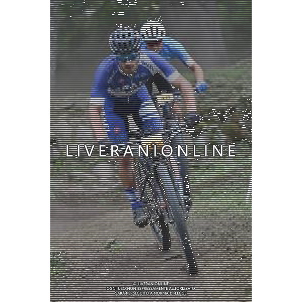 © TVRG Tomer Zaltsman (Israele) specialita\' Cross Country - gara maschile under 23 UCI MTB World Championships 2021 Campionati del Mondo di Mountain Bike 25-29 agosto 2021 Val di Sole Daolasa di Commezzadura (TN) Centro sportivo BikeLand 28 agosto 2021 foto Roberto Garavaglia/ag. Aldo Liverani sas/AGENZIA ALDO LIVERANI SAS