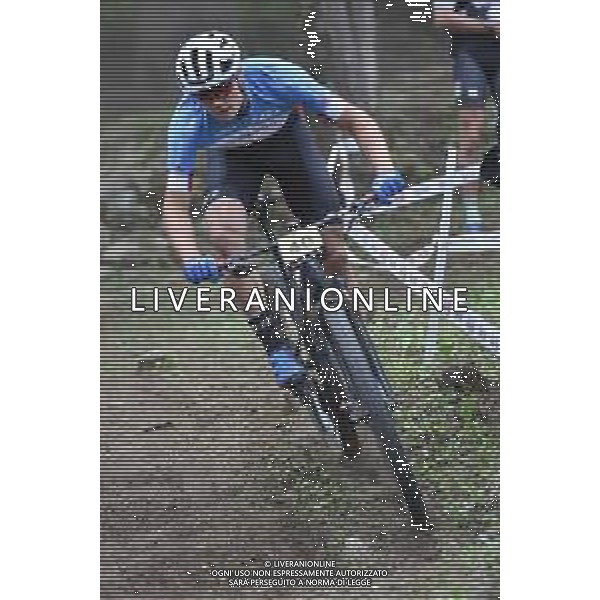 © TVRG Gunnar Holmgren (Canada) specialita\' Cross Country - gara maschile under 23 UCI MTB World Championships 2021 Campionati del Mondo di Mountain Bike 25-29 agosto 2021 Val di Sole Daolasa di Commezzadura (TN) Centro sportivo BikeLand 28 agosto 2021 foto Roberto Garavaglia/ag. Aldo Liverani sas/AGENZIA ALDO LIVERANI SAS