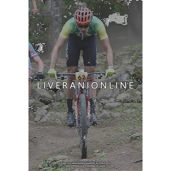 © TVRG Gustavo Xavier de Oliveira Pereira (Brasile) specialita\' Cross Country - gara maschile under 23 UCI MTB World Championships 2021 Campionati del Mondo di Mountain Bike 25-29 agosto 2021 Val di Sole Daolasa di Commezzadura (TN) Centro sportivo BikeLand 28 agosto 2021 foto Roberto Garavaglia/ag. Aldo Liverani sas/AGENZIA ALDO LIVERANI SAS