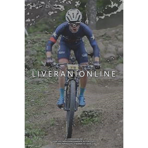 © TVRG Jacob Morales Ortega (Puerto Rico) specialita\' Cross Country - gara maschile under 23 UCI MTB World Championships 2021 Campionati del Mondo di Mountain Bike 25-29 agosto 2021 Val di Sole Daolasa di Commezzadura (TN) Centro sportivo BikeLand 28 agosto 2021 foto Roberto Garavaglia/ag. Aldo Liverani sas/AGENZIA ALDO LIVERANI SAS