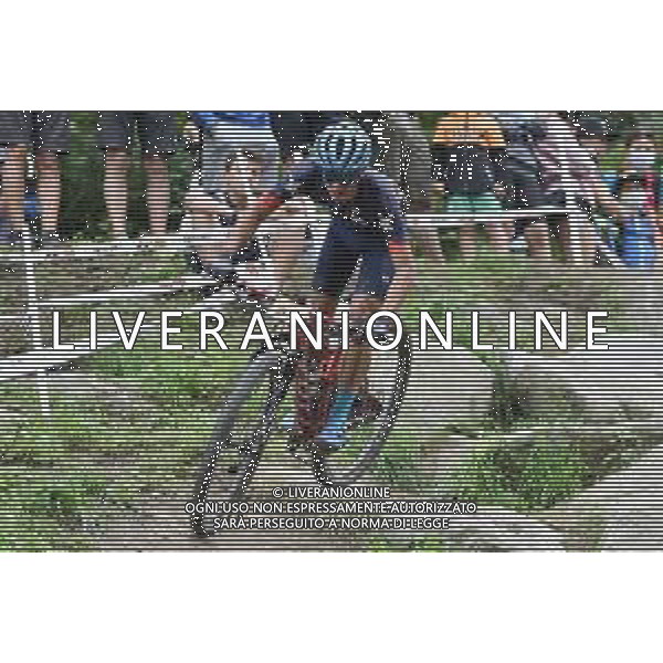 © TVRG Jonathan Marrero Rivera (Puerto Rico) specialita\' Cross Country - gara maschile under 23 UCI MTB World Championships 2021 Campionati del Mondo di Mountain Bike 25-29 agosto 2021 Val di Sole Daolasa di Commezzadura (TN) Centro sportivo BikeLand 28 agosto 2021 foto Roberto Garavaglia/ag. Aldo Liverani sas/AGENZIA ALDO LIVERANI SAS