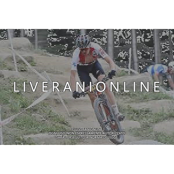© TVRG Fabio Puentener (Svizzera) specialita\' Cross Country - gara maschile under 23 UCI MTB World Championships 2021 Campionati del Mondo di Mountain Bike 25-29 agosto 2021 Val di Sole Daolasa di Commezzadura (TN) Centro sportivo BikeLand 28 agosto 2021 foto Roberto Garavaglia/ag. Aldo Liverani sas/AGENZIA ALDO LIVERANI SAS