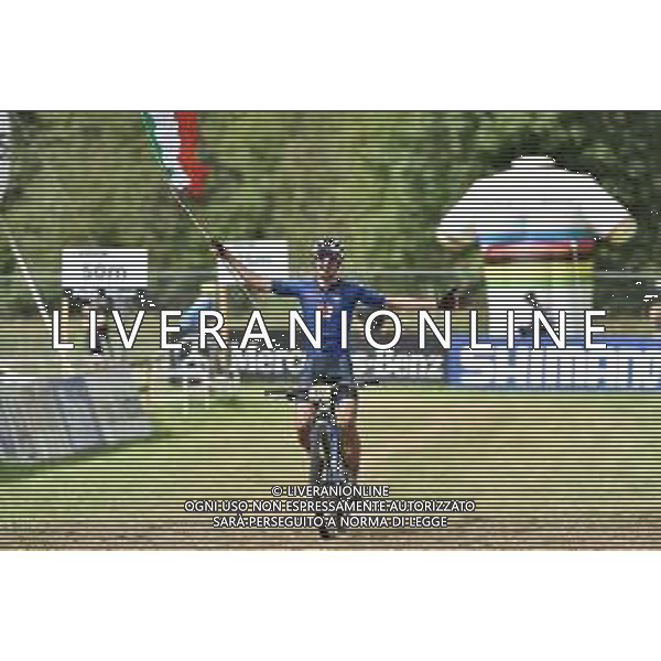© TVRG Juri Zanotti (Italia) 2o classificato specialita\' Cross Country - gara maschile under 23 UCI MTB World Championships 2021 Campionati del Mondo di Mountain Bike 25-29 agosto 2021 Val di Sole Daolasa di Commezzadura (TN) Centro sportivo BikeLand 28 agosto 2021 foto Roberto Garavaglia/ag. Aldo Liverani sas/AGENZIA ALDO LIVERANI SAS