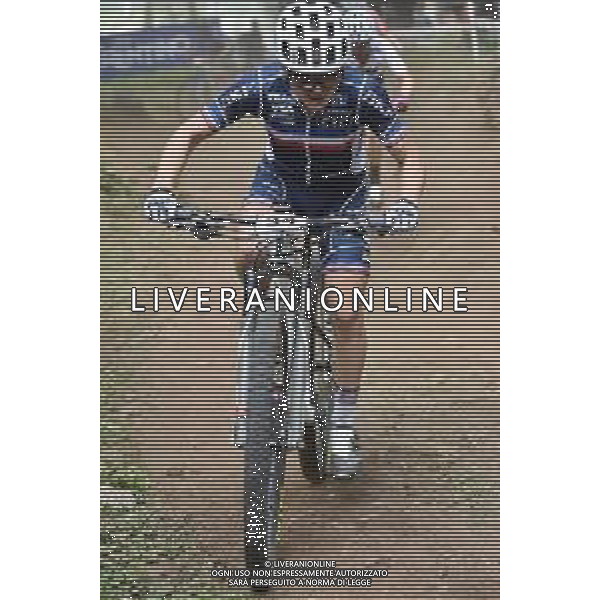 © TVRG Lena Gerault (Francia) specialita\' Cross Country - gara femminile elite UCI MTB World Championships 2021 Campionati del Mondo di Mountain Bike 25-29 agosto 2021 Val di Sole Daolasa di Commezzadura (TN) Centro sportivo BikeLand 28 agosto 2021 foto Roberto Garavaglia/ag. Aldo Liverani sas/AGENZIA ALDO LIVERANI SAS
