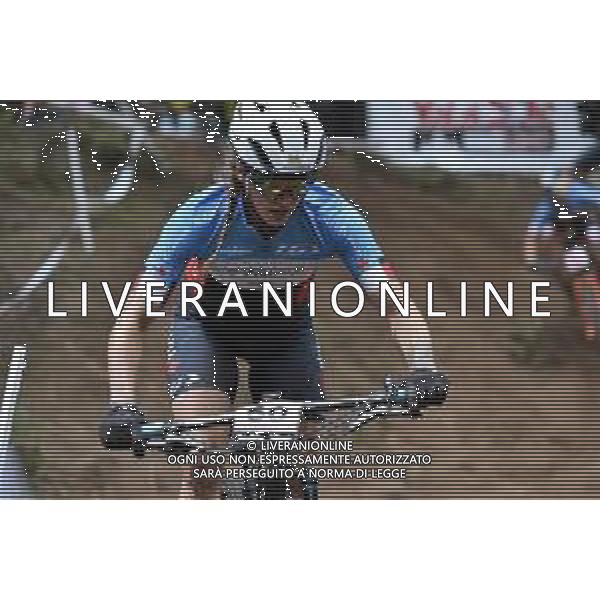 © TVRG Cindy Montambault (Canada) specialita\' Cross Country - gara femminile elite UCI MTB World Championships 2021 Campionati del Mondo di Mountain Bike 25-29 agosto 2021 Val di Sole Daolasa di Commezzadura (TN) Centro sportivo BikeLand 28 agosto 2021 foto Roberto Garavaglia/ag. Aldo Liverani sas/AGENZIA ALDO LIVERANI SAS