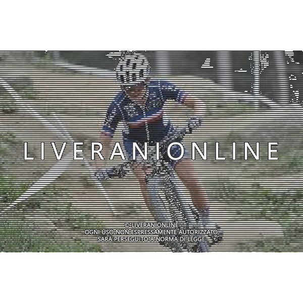 © TVRG Lena Gerault (Francia) specialita\' Cross Country - gara femminile elite UCI MTB World Championships 2021 Campionati del Mondo di Mountain Bike 25-29 agosto 2021 Val di Sole Daolasa di Commezzadura (TN) Centro sportivo BikeLand 28 agosto 2021 foto Roberto Garavaglia/ag. Aldo Liverani sas/AGENZIA ALDO LIVERANI SAS