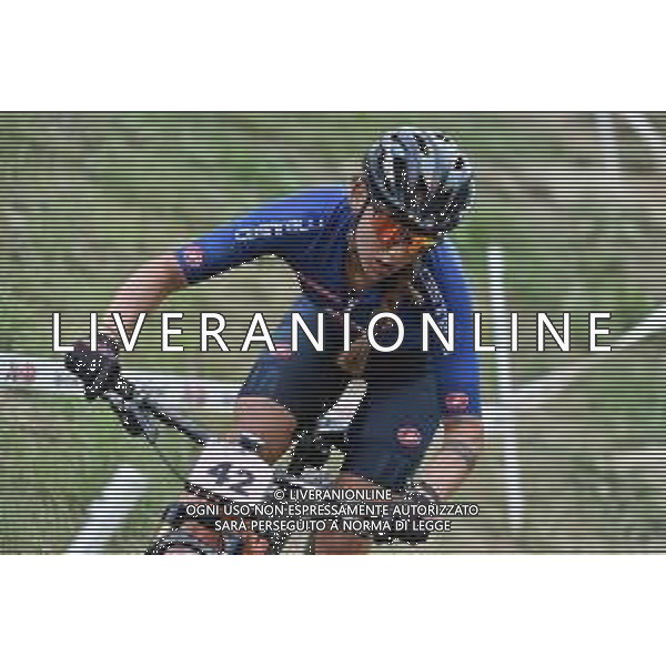 © TVRG Greta Seiwald (Italia) specialita\' Cross Country - gara femminile elite UCI MTB World Championships 2021 Campionati del Mondo di Mountain Bike 25-29 agosto 2021 Val di Sole Daolasa di Commezzadura (TN) Centro sportivo BikeLand 28 agosto 2021 foto Roberto Garavaglia/ag. Aldo Liverani sas/AGENZIA ALDO LIVERANI SAS