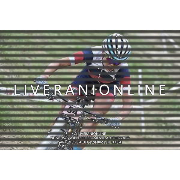 © TVRG Kristina Ilina (Russia) specialita\' Cross Country - gara femminile elite UCI MTB World Championships 2021 Campionati del Mondo di Mountain Bike 25-29 agosto 2021 Val di Sole Daolasa di Commezzadura (TN) Centro sportivo BikeLand 28 agosto 2021 foto Roberto Garavaglia/ag. Aldo Liverani sas/AGENZIA ALDO LIVERANI SAS