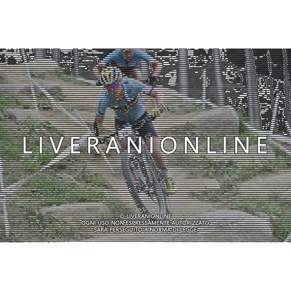 © TVRG Githa Michiels (Belgio) specialita\' Cross Country - gara femminile elite UCI MTB World Championships 2021 Campionati del Mondo di Mountain Bike 25-29 agosto 2021 Val di Sole Daolasa di Commezzadura (TN) Centro sportivo BikeLand 28 agosto 2021 foto Roberto Garavaglia/ag. Aldo Liverani sas/AGENZIA ALDO LIVERANI SAS