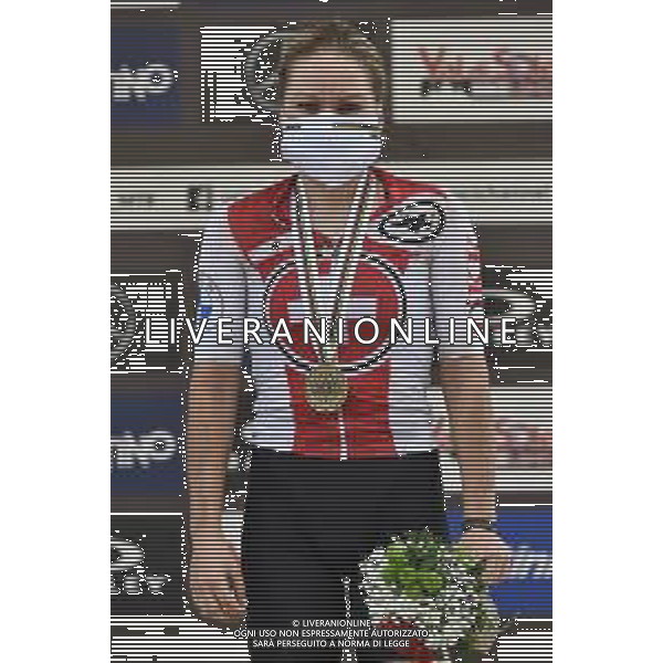 © TVRG Sina Frei (Svizzera) 3a classificata specialita\' Cross Country - gara femminile elite UCI MTB World Championships 2021 Campionati del Mondo di Mountain Bike 25-29 agosto 2021 Val di Sole Daolasa di Commezzadura (TN) Centro sportivo BikeLand 28 agosto 2021 foto Roberto Garavaglia/ag. Aldo Liverani sas/AGENZIA ALDO LIVERANI SAS