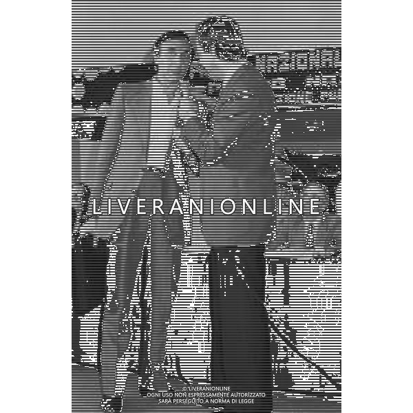 22° PREMIO REGIA TELEVISIVA - OSCAR TV 1982 GIARDINI NAXOS - RETROSPETTIVA NELLA FOTO Pippo Baudo con Daniele Piombi ©Archivio Giovanni Liverani / AGENZIA ALDO LIVERANI SAS