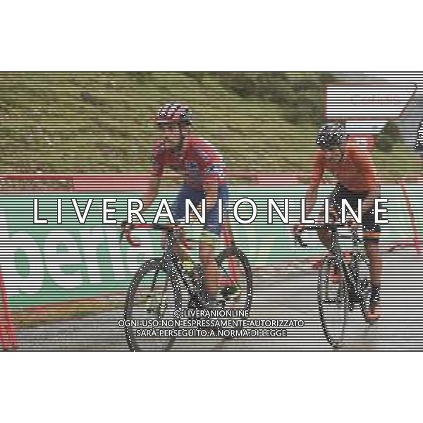 01-09-2021 Vuelta A Espana; Tappa 17 Unquera - Lagos De Covadonga; 2021, Intermarche - Wanty Gobert; 2021, Euskaltel - Euskadi; Eiking Odd, Christian; Mate, Angel Luis; Lagos De Covadonga; ©SIROTTI/AGENZIA ALDO LIVERANI SAS