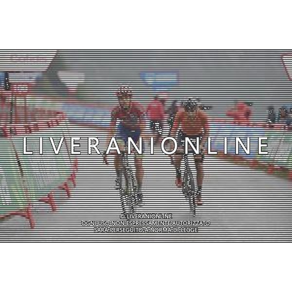 01-09-2021 Vuelta A Espana; Tappa 17 Unquera - Lagos De Covadonga; 2021, Intermarche - Wanty Gobert; 2021, Euskaltel - Euskadi; Eiking Odd, Christian; Mate, Angel Luis; Lagos De Covadonga; ©SIROTTI/AGENZIA ALDO LIVERANI SAS