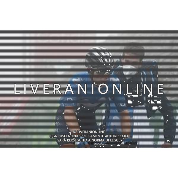 02-09-2021 Vuelta A Espana; Tappa 18 Salas - Alto El Gamoniteiru; 2021, Movistar; Lopez Moreno, Miguel Angel; Alto El Gamoniteiru; ©SIROTTI/AGENZIA ALDO LIVERANI SAS