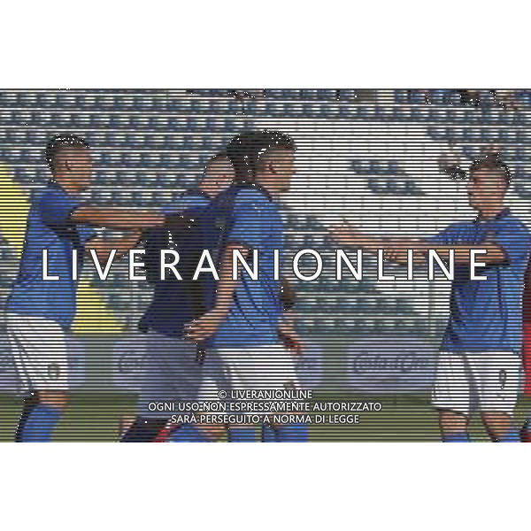 UEFA - Italia Under 21 vs Lussemburgo under 21- Qualificazioni al Campionato Europeo Under 21 2023 del 03/09/2021 nella foto: Esultanza italia dopo il goal di Pirola Lorenzo (Italia) ©Claudio Zamagni/Agenzia Aldo Liverani during qualifiers UEFA Championship Under 21 - 2023 match between Italy and Luxembourg under 21 on september 03 2021. photo credit by Claudio Zamagni/Aldo Liverani Photo Agency/AGENZIA ALDO LIVERANI SAS