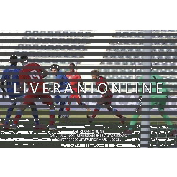 UEFA - Italia Under 21 vs Lussemburgo under 21- Qualificazioni al Campionato Europeo Under 21 2023 del 03/09/2021 nella foto: goal Cancellieri Matteo(Italia) ©Claudio Zamagni/Agenzia Aldo Liverani during qualifiers UEFA Championship Under 21 - 2023 match between Italy and Luxembourg under 21 on september 03 2021. photo credit by Claudio Zamagni/Aldo Liverani Photo Agency/AGENZIA ALDO LIVERANI SAS