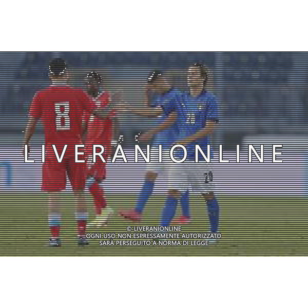 UEFA - Italia Under 21 vs Lussemburgo under 21- Qualificazioni al Campionato Europeo Under 21 2023 del 03/09/2021 nella foto: saluti tra i giocatori a fine gara ©Claudio Zamagni/Agenzia Aldo Liverani during qualifiers UEFA Championship Under 21 - 2023 match between Italy and Luxembourg under 21 on september 03 2021. photo credit by Claudio Zamagni/Aldo Liverani Photo Agency/AGENZIA ALDO LIVERANI SAS