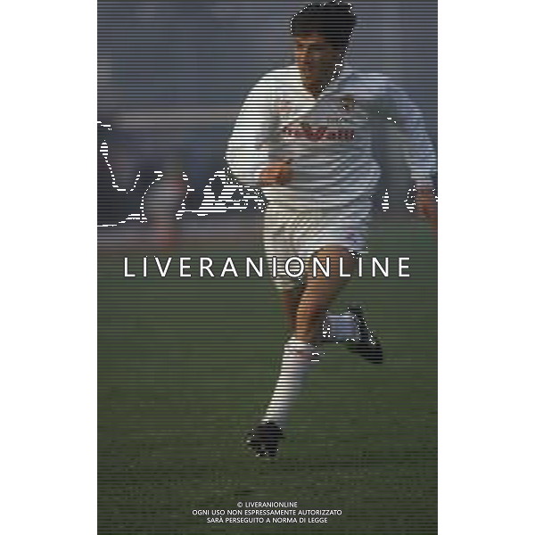 RETROSPETTIVA MAURO BERTARELLI CALCIATORE NELLA FOTO MAURO BERTARELLI CON LA MAGLIA DELL\'ANCONA CALCIO AG ALDO LIVERANI SAS
