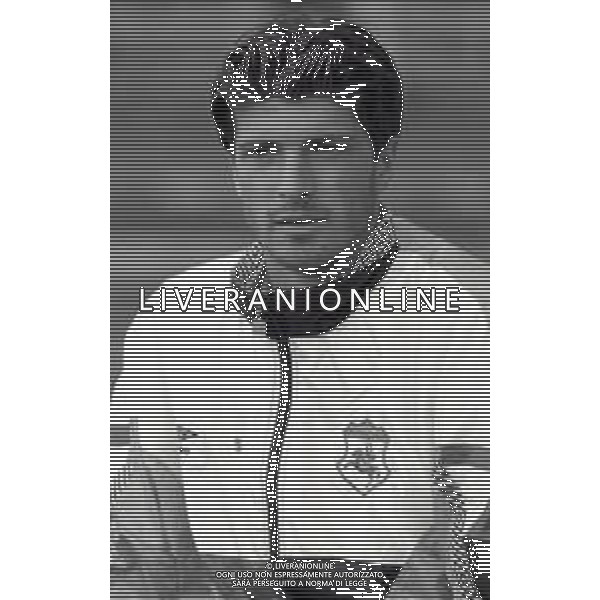 RETROSPETTIVA MAURO BERTARELLI CALCIATORE NELLA FOTO MAURO BERTARELLI CONLA MAGLIA DELL\'ANCONA CALCIO ANNO 1991-1992 AG ALDO LIVERANI SAS 