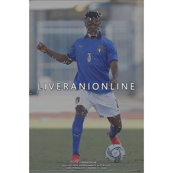 UEFA - Italia Under 21 vs Lussemburgo under 21- Qualificazioni al Campionato Europeo Under 21 2023 del 03/09/2021 nella foto: Udogie Iyenoma (Italia) ©Claudio Zamagni/Agenzia Aldo Liverani Udogie Iyenoma (Italia) during qualifiers UEFA Championship Under 21 - 2023 match between Italy and Luxembourg under 21 on september 03 2021. photo credit by Claudio Zamagni/Aldo Liverani Photo Agency/AGENZIA ALDO LIVERANI SAS