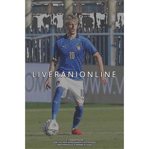 UEFA - Italia Under 21 vs Lussemburgo under 21- Qualificazioni al Campionato Europeo Under 21 2023 del 03/09/2021 nella foto: Rovella Nicolo\' (Italia) ©Claudio Zamagni/Agenzia Aldo Liverani Rovella Nicolo\' (Italia) during qualifiers UEFA Championship Under 21 - 2023 match between Italy and Luxembourg under 21 on september 03 2021. photo credit by Claudio Zamagni/Aldo Liverani Photo Agency/AGENZIA ALDO LIVERANI SAS