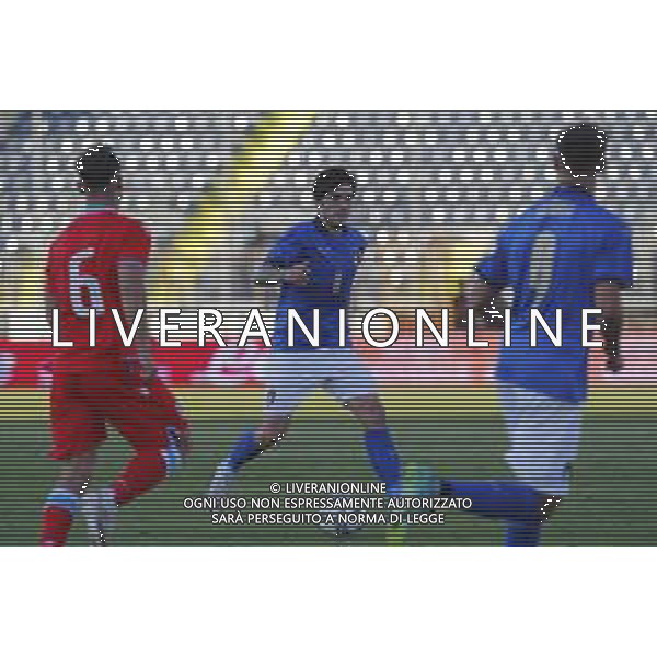 UEFA - Italia Under 21 vs Lussemburgo under 21- Qualificazioni al Campionato Europeo Under 21 2023 del 03/09/2021 nella foto: Tonali Sandro(Italia) ©Claudio Zamagni/Agenzia Aldo Liverani Tonali Sandro(Italia) during qualifiers UEFA Championship Under 21 - 2023 match between Italy and Luxembourg under 21 on september 03 2021. photo credit by Claudio Zamagni/Aldo Liverani Photo Agency/AGENZIA ALDO LIVERANI SAS