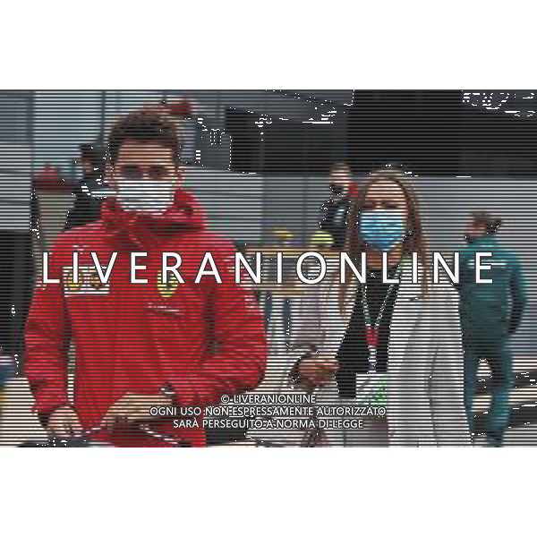 Charles Leclerc (MON) Ferrari with his girlfriend Charlotte Sine (MON). 04.09.2021. Formula 1 World Championship, Rd 13, Dutch Grand Prix, Zandvoort, Netherlands, Qualifying Day. - www.xpbimages.com, EMail: requests@xpbimages.com © Copyright: Moy / XPB Images/AGENZIA ALDO LIVERANI SAS - ITALY ONLY EDITORIAL USE ONLY