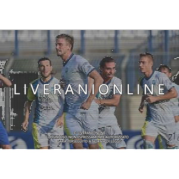 © TVRG esultanza Luca Miracoli (FeralpiSalo\') dopo il gol dell\'1 a 0 Seregno vs FeralpiSalo\' Campionato Serie C girone A - 2a giornata Busto Arsizio (VA) 04-09-2021 Stadio Carlo Speroni foto Roberto Garavaglia/ag. Aldo Liverani sas /AGENZIA ALDO LIVERANI SAS