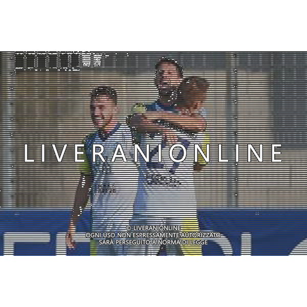 © TVRG esultanza FeralpiSalo\' dopo il gol del 2 a 0 Seregno vs FeralpiSalo\' Campionato Serie C girone A - 2a giornata Busto Arsizio (VA) 04-09-2021 Stadio Carlo Speroni foto Roberto Garavaglia/ag. Aldo Liverani sas /AGENZIA ALDO LIVERANI SAS