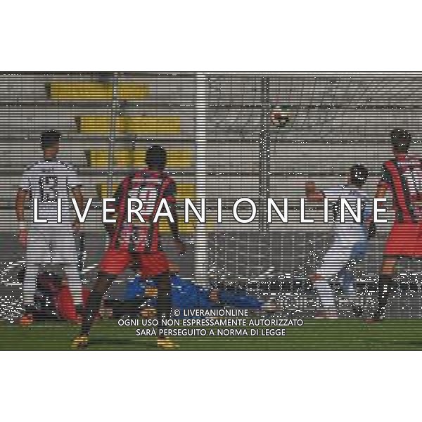 FagioliniF/LMedia - Lucchese vs Cesena - Campionato di Calcio Serie C - Lega Pro 2021/2022 05 settembre 2021 - Stadio Porta Elisa, Lucca, Italia Nella foto: Francesco Corsinelli (Lucchese realizza il gol del vantaggio @FagioliniF/LMedia/AGENZIA ALDO LIVERANI SAS
