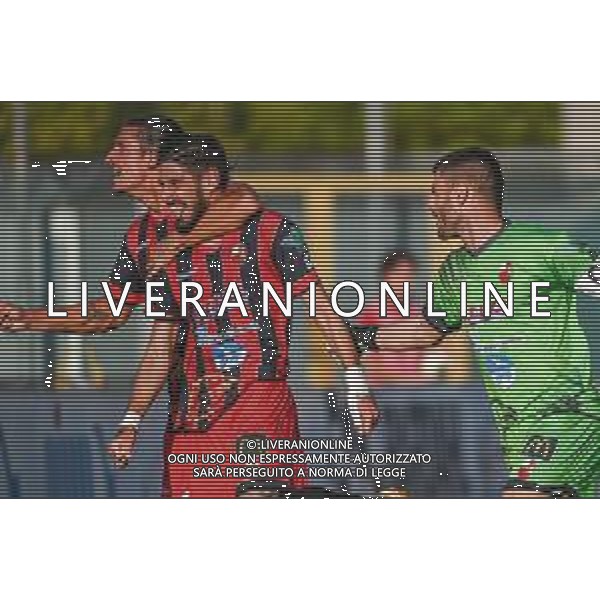 FagioliniF/LMedia - Lucchese vs Cesena - Campionato di Calcio Serie C - Lega Pro 2021/2022 05 settembre 2021 - Stadio Porta Elisa, Lucca, Italia Nella foto: Esultanza Lucchese dopo il gol di Francesco Corsinelli (Lucchese @FagioliniF/LMedia/AGENZIA ALDO LIVERANI SAS