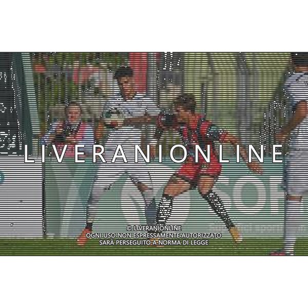 FagioliniF/LMedia - Lucchese vs Cesena - Campionato di Calcio Serie C - Lega Pro 2021/2022 05 settembre 2021 - Stadio Porta Elisa, Lucca, Italia Nella foto: Mauro Semprini (Lucchese) lotta con Erasmo Mule (Cesena) @FagioliniF/LMedia/AGENZIA ALDO LIVERANI SAS
