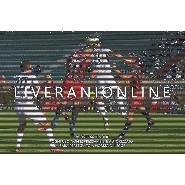 FagioliniF/LMedia - Lucchese vs Cesena - Campionato di Calcio Serie C - Lega Pro 2021/2022 05 settembre 2021 - Stadio Porta Elisa, Lucca, Italia Nella foto: Francesco Fedato (Lucchese) e Marco Baldan (Lucchese) duellano di testa @FagioliniF/LMedia/AGENZIA ALDO LIVERANI SAS
