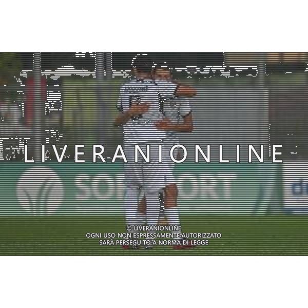 FagioliniF/LMedia - Lucchese vs Cesena - Campionato di Calcio Serie C - Lega Pro 2021/2022 05 settembre 2021 - Stadio Porta Elisa, Lucca, Italia Nella foto: Francesco Ardizzone (Cesena) festeggia il gol del pareggio @FagioliniF/LMedia/AGENZIA ALDO LIVERANI SAS